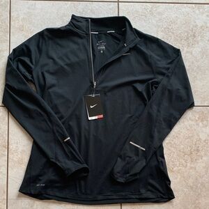 Nike Black Dri-FIT Quarter-Zip Pullover